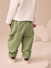 Sage Green Side Pocket Pull On Trousers (3mths-7yrs) - Image 3 of 8