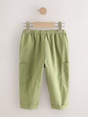 Sage Green Side Pocket Pull On Trousers (3mths-7yrs) - Image 5 of 8