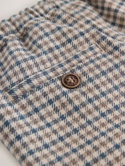 Neutral/Blue Check - Pull On Smart Trousers (3mths-7yrs) - Bild 8 von 8