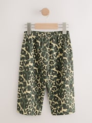 Green Leopard Print Pull On Wide Trousers (3mths-7yrs) - Image 10 of 12