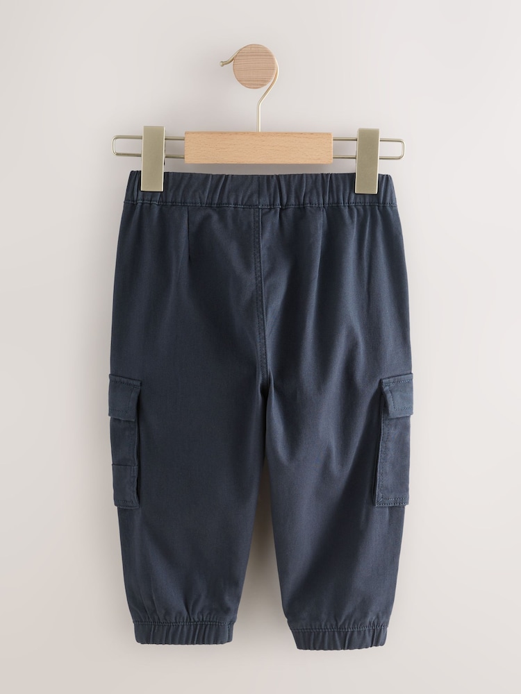 Navy Cargo Trousers (3mths-7yrs) - Image 2 of 4