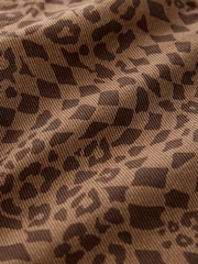 Tan Leopard Print Pull On Wide Trousers (3mths-7yrs) - Image 7 of 8
