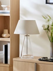 Sosandar Silver Glass Cone Table Lamp - Image 2 of 7