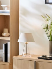 Sosandar Silver Glass Cone Table Lamp - Image 3 of 7