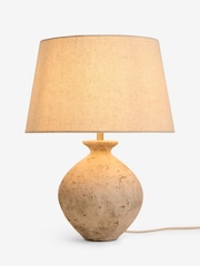 Sosandar Natural Textured Ceramic Table Lamp - Image 5 of 6