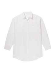Victoria's Secret White Linen Oversized Cover Up Shirt - Image 3 of 3