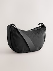 Black Large Nylon Sling Bag - Image 5 of 8