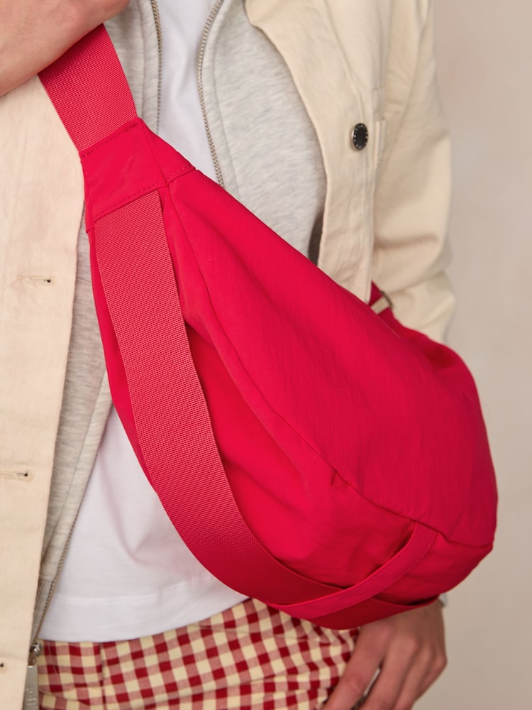 Red Large Nylon Sling Bag - Image 3 of 10