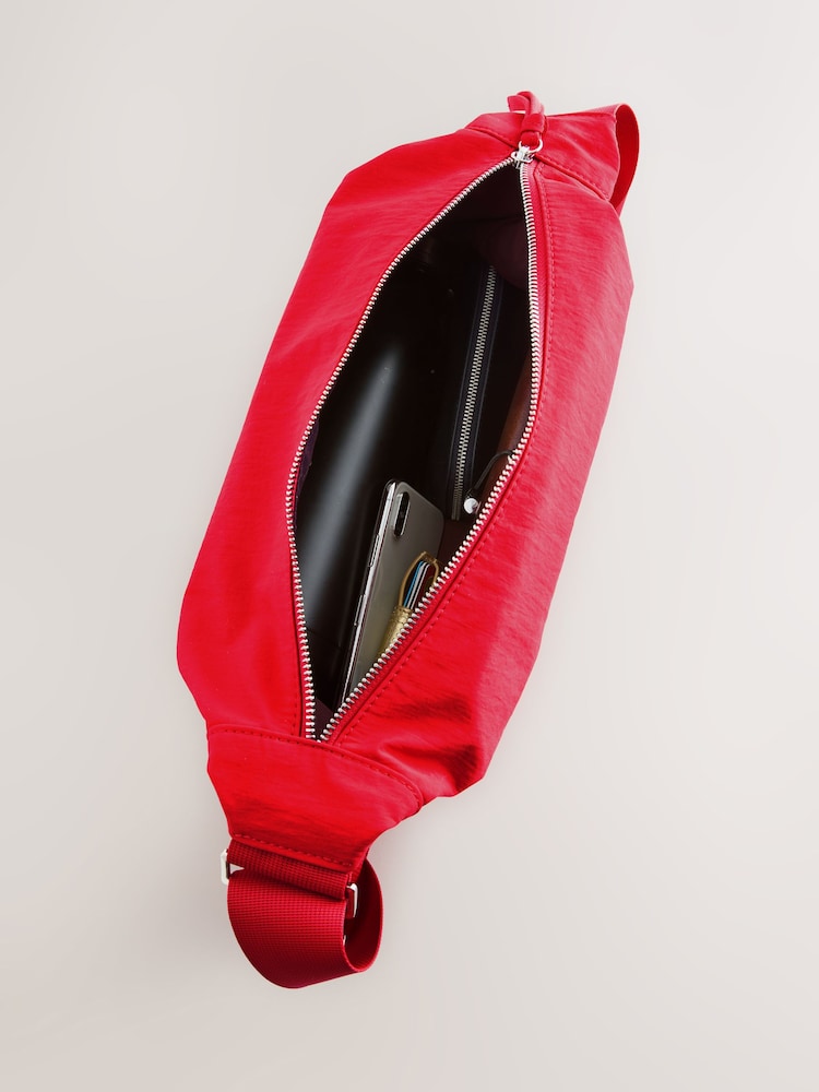 Red Large Nylon Sling Bag - Image 4 of 10