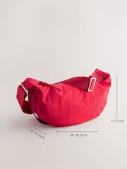 Red Large Nylon Sling Bag - Image 5 of 10