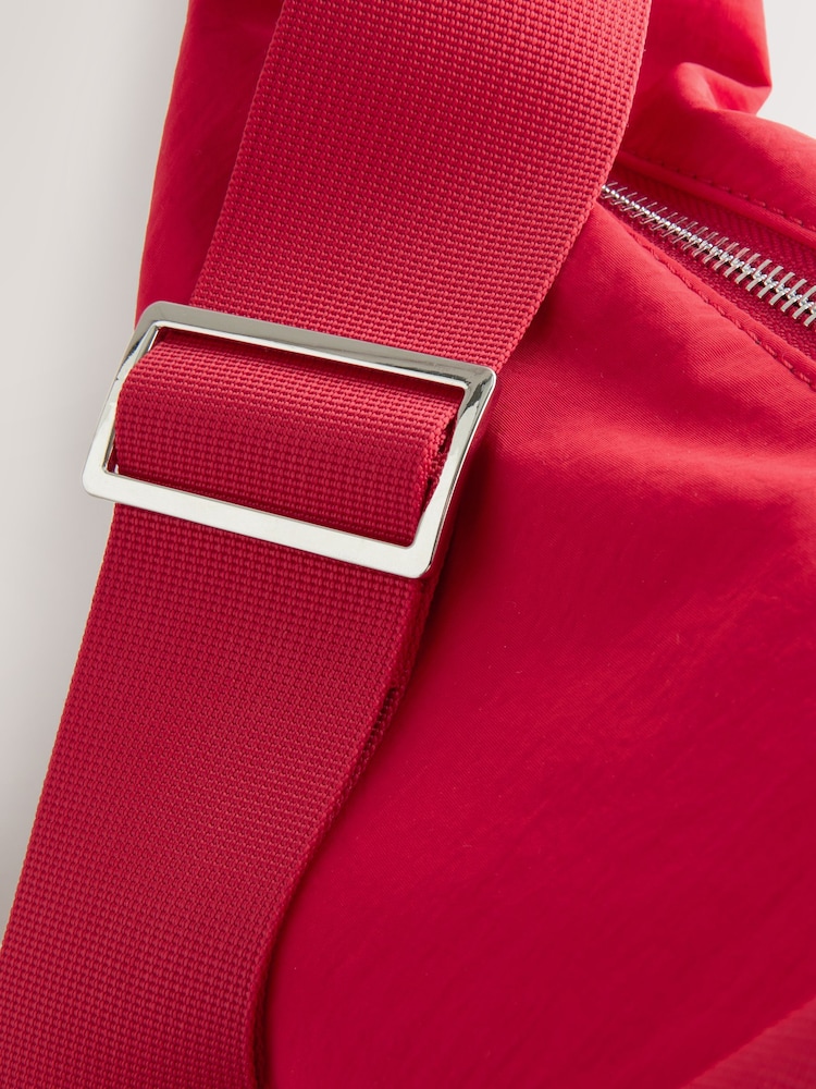 Red Large Nylon Sling Bag - Image 9 of 10