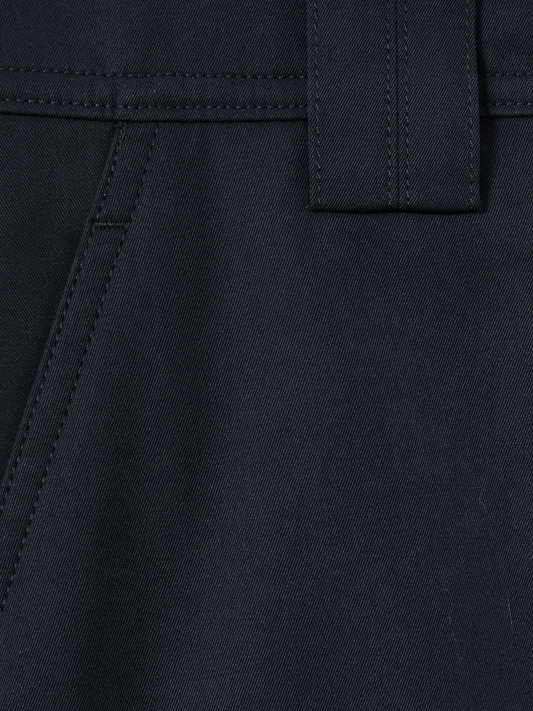 Reiss Navy Ava Cotton-Tencel Wide-Leg Combat Trousers - Image 6 of 6
