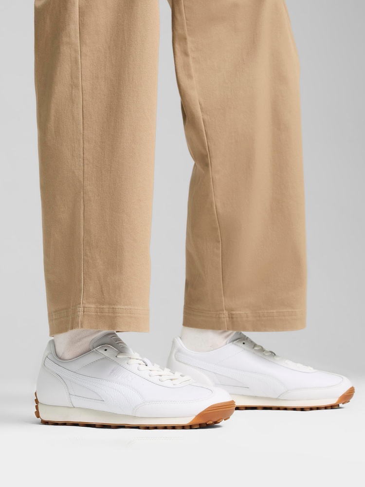 Puma White Easy Rider Leather Trainers - Image 1 of 7