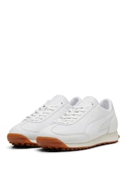 Puma White Easy Rider Leather Trainers - Image 5 of 7