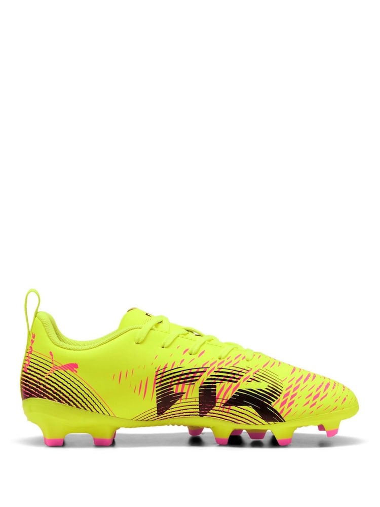 Puma Yellow Junior Future 8 Play Football Boots - Image 1 of 6