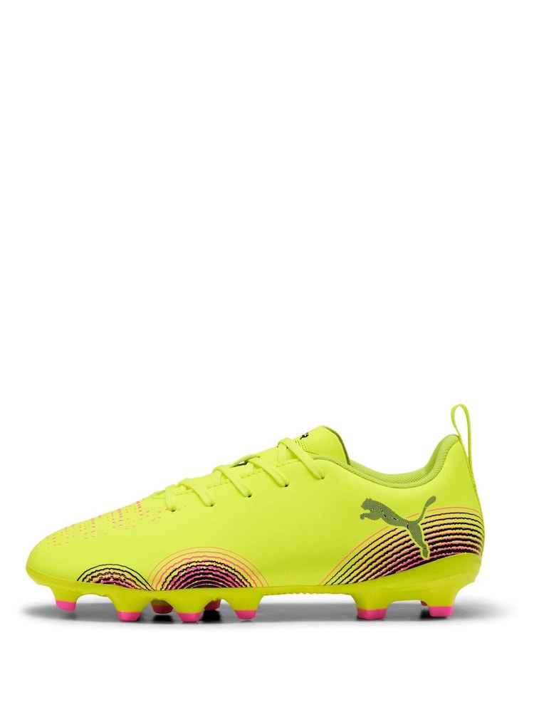 Puma Yellow Junior Future 8 Play Football Boots - Image 2 of 6