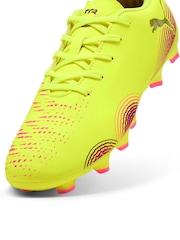 Puma Yellow Junior Future 8 Play Football Boots - Image 5 of 6