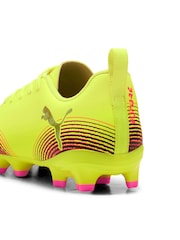 Puma Yellow Junior Future 8 Play Football Boots - Image 6 of 6