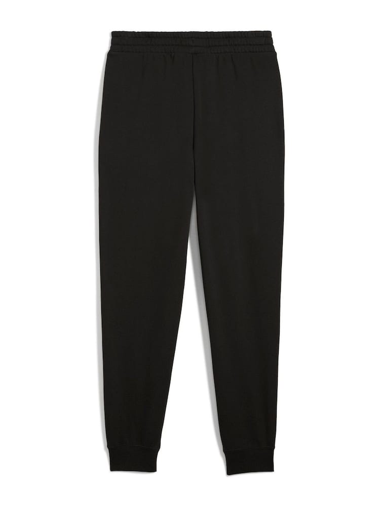 Puma Charcoal Black ESS No 1 Logo Joggers Fleece Cuffed Leg - Image 5 of 5 Puma Charcoal Black ESS No 1 Logo Joggers Fleece Cuffed Leg - Image 5 of 5