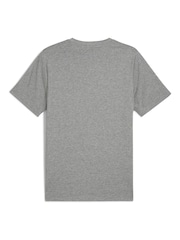Puma Grey ESS Small No 1 Logo 100% Cotton T-Shirt - Image 3 of 3