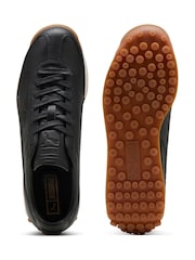 Puma Black Easy Rider Leather Trainers - Image 4 of 5