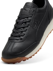 Puma Black Easy Rider Leather Trainers - Image 5 of 5