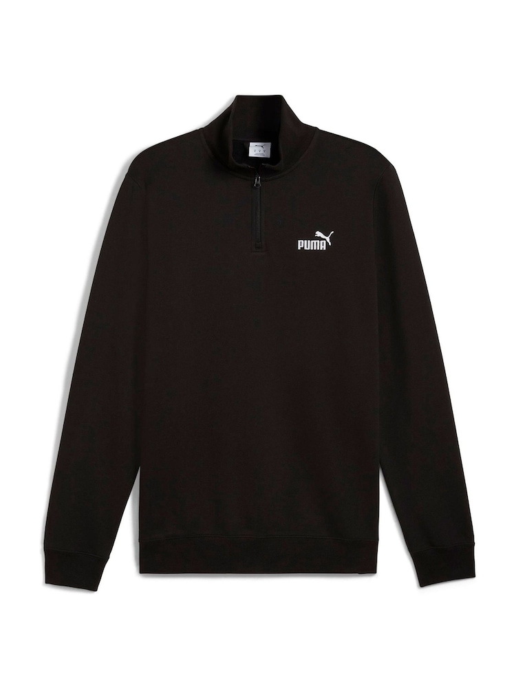 Puma Black ESS No 1 Logo Half-Zip Fleece - Image 1 of 2