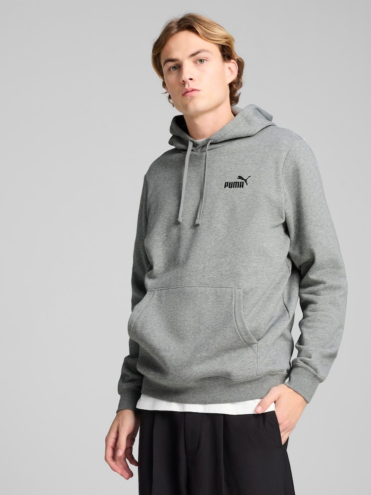 Puma Grey Small No. 1 Logo Hoodie Fleece - Image 1 of 5 Puma Grey Small No. 1 Logo Hoodie Fleece - Image 1 of 5