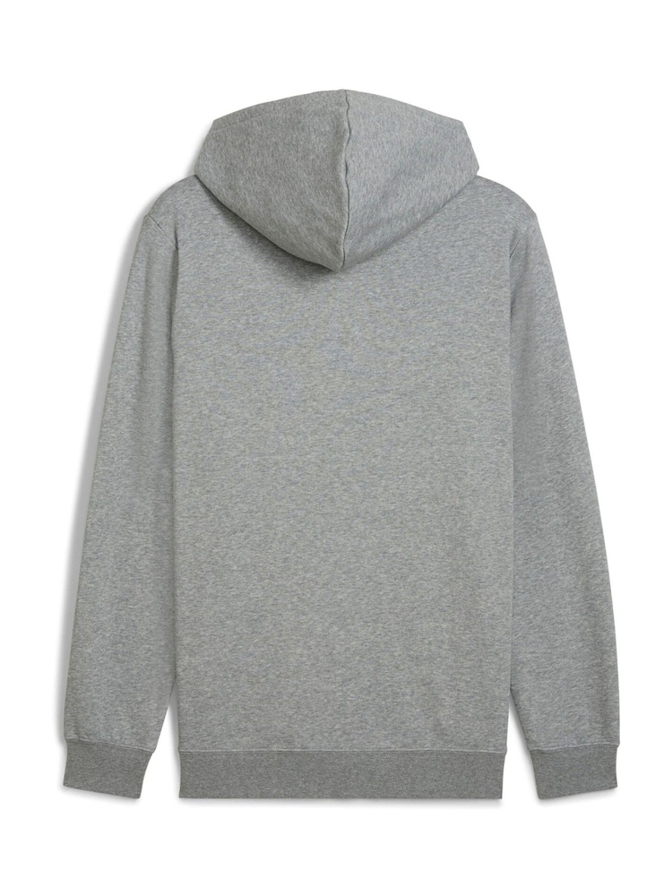 Puma Grey Small No. 1 Logo Hoodie Fleece - Image 5 of 5