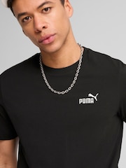 Puma Black ESS Small No 1 Logo 100% Cotton T-Shirt - Image 3 of 7