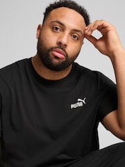 Puma Black ESS Small No 1 Logo 100% Cotton T-Shirt - Image 5 of 7