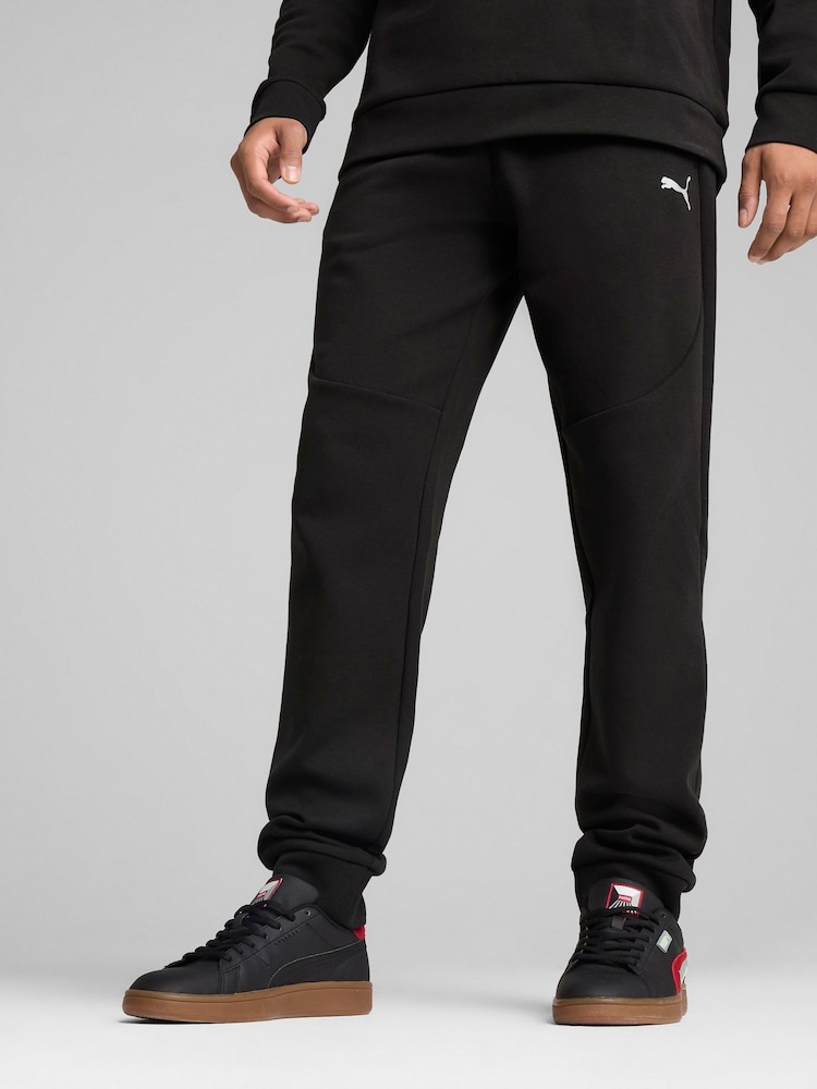 Puma Black PUMATECH Double Knit Cuffed Leg Trousers - Image 1 of 7 Puma Black PUMATECH Double Knit Cuffed Leg Trousers - Image 1 of 7