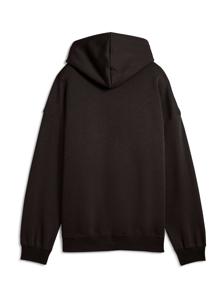 Puma Black Puma ESS Oversized Hoodie Fleece - Image 2 of 2