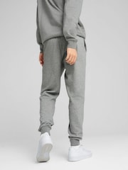 Puma Grey ESS No 1 Logo Joggers Fleece Cuffed Leg - Image 2 of 5