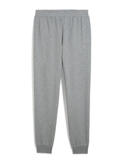 Puma Grey ESS No 1 Logo Joggers Fleece Cuffed Leg - Image 5 of 5