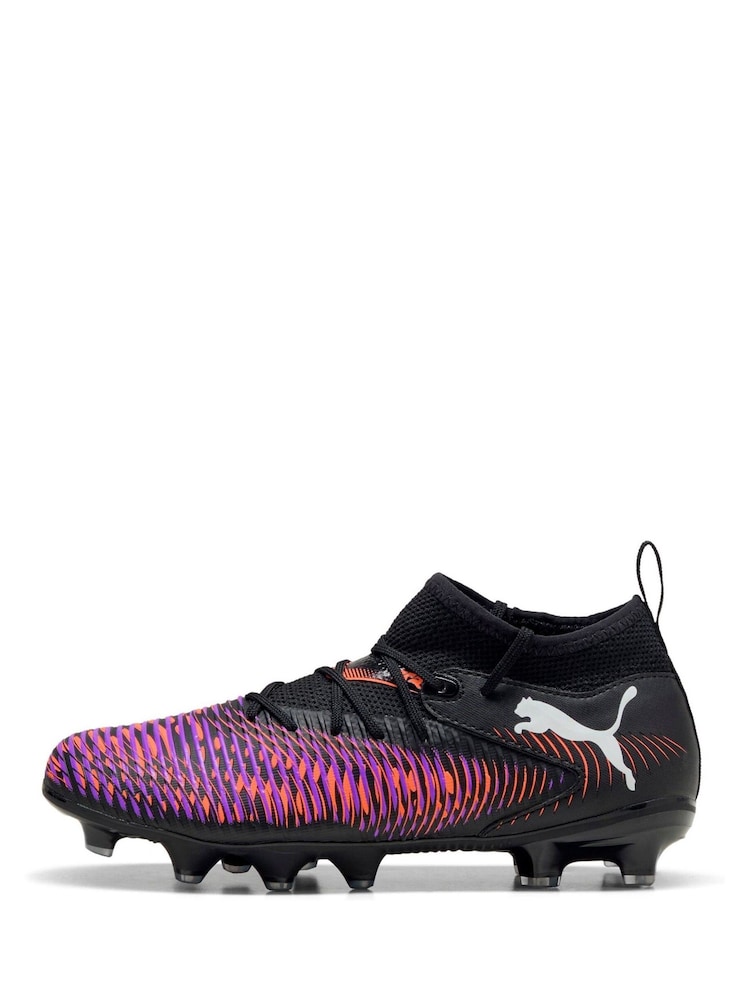 Puma Black Boys Future 8 Match Football Boots - Image 2 of 5