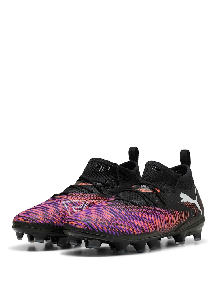 Puma Black Boys Future 8 Match Football Boots - Image 3 of 5