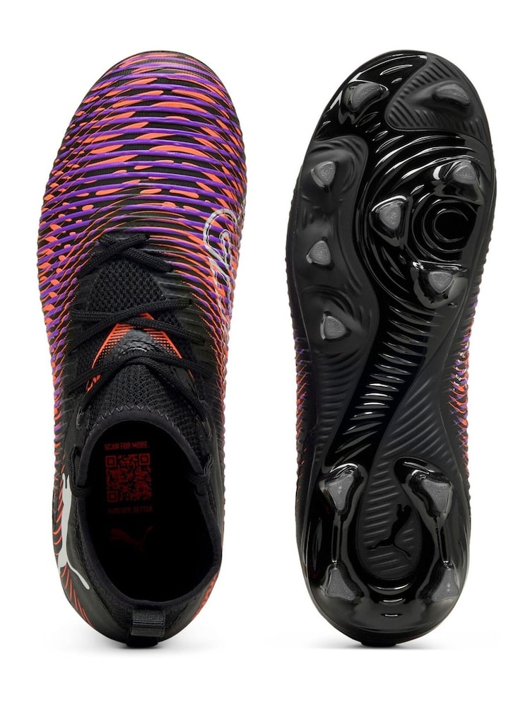 Puma Black Boys Future 8 Match Football Boots - Image 4 of 5