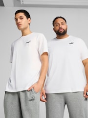 Puma White ESS Small No 1 Logo 100% Cotton T-Shirt - Image 2 of 7