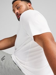Puma White ESS Small No 1 Logo 100% Cotton T-Shirt - Image 3 of 7