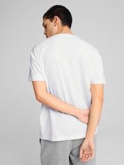 Puma White ESS Small No 1 Logo 100% Cotton T-Shirt - Image 4 of 7