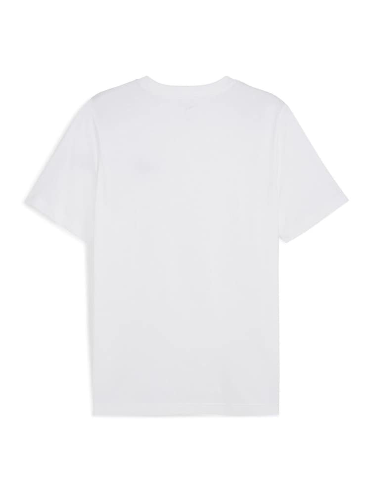 Puma White ESS Small No 1 Logo 100% Cotton T-Shirt - Image 7 of 7