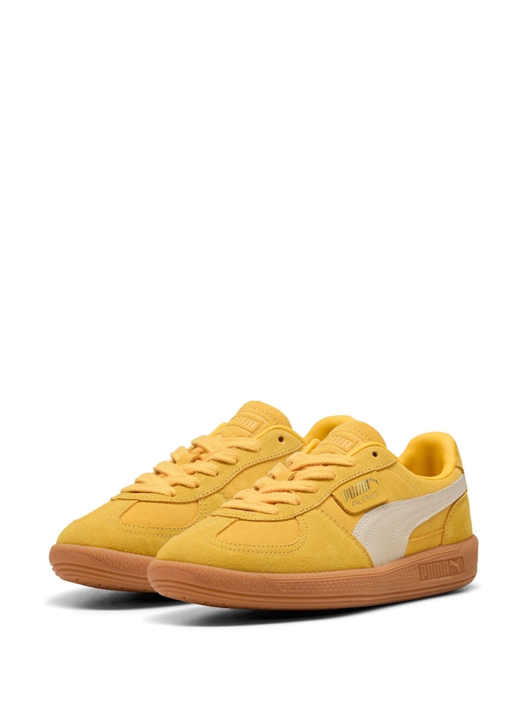 Puma Yellow Palermo Trainers - Image 1 of 6