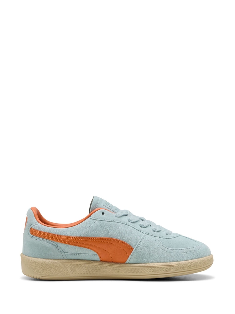 Puma Blue/Orange Palermo Trainers - Image 1 of 6