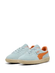 Puma Blue/Orange Palermo Trainers - Image 3 of 6
