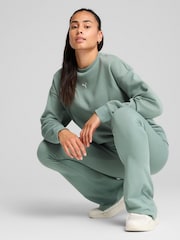 Puma Grey Oversized Crew Fleece - Image 3 of 5