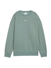 Puma Grey Oversized Crew Fleece - Image 4 of 5