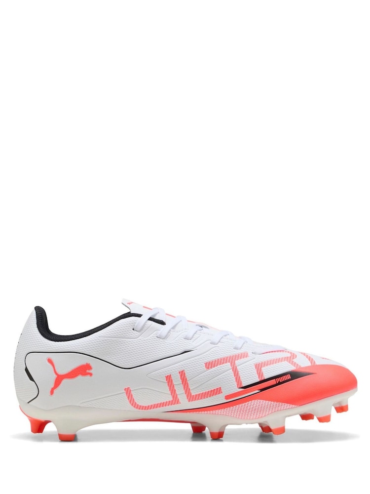 Puma White Ultra 5 Play Fg/ag Football Boots - Image 1 of 6