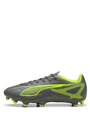 Puma Grey Junior Ultra 5 Play Football Boots - Image 2 of 6