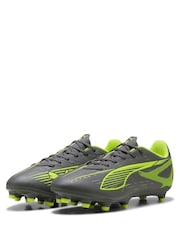 Puma Grey Junior Ultra 5 Play Football Boots - Image 3 of 6
